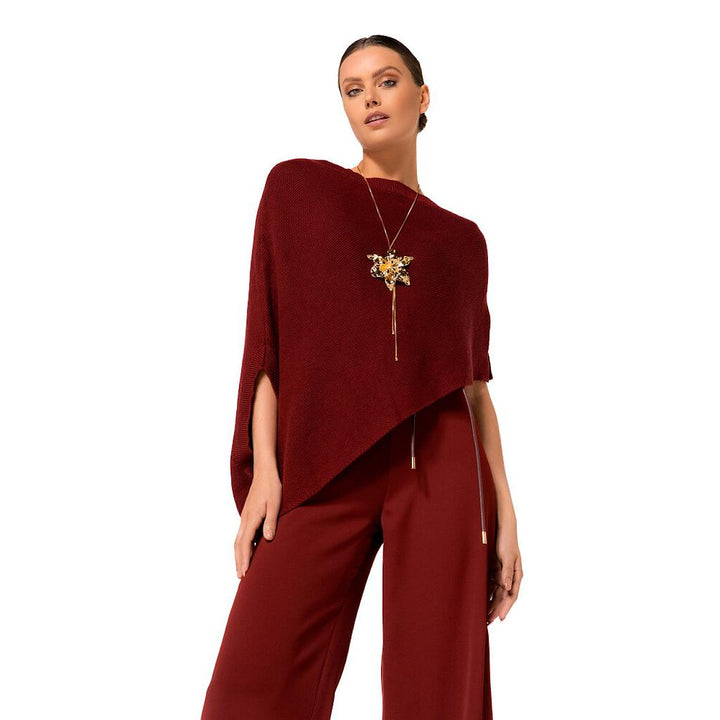 caroline-biss-poncho-dames-bordeaux-4210-53