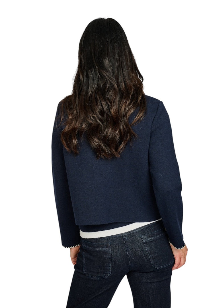 Anneclaire gilet dames marine D1268 607 296