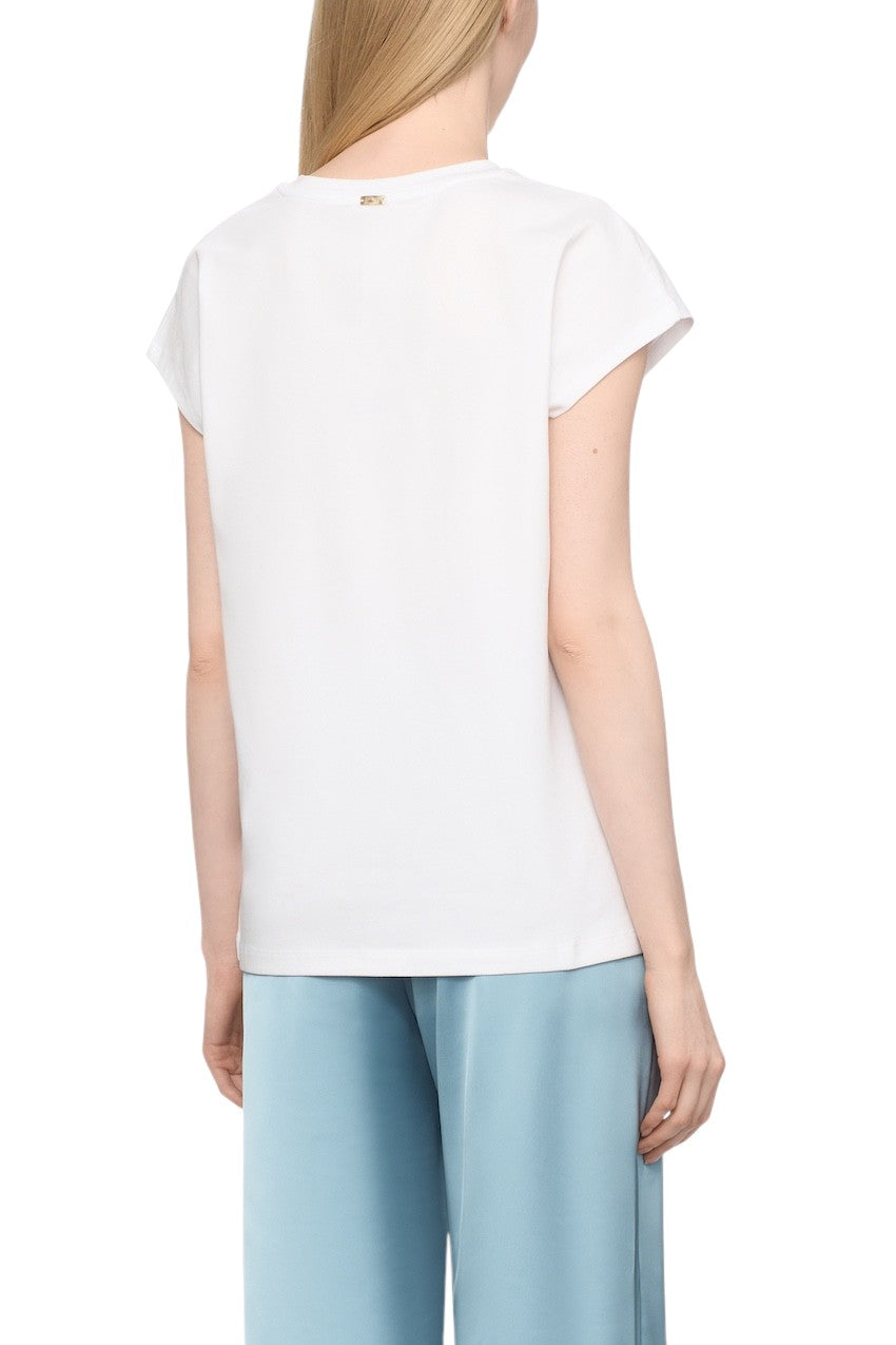 Herno Women t-shirt korte mouwen dames wit JG000279D-52009-1090