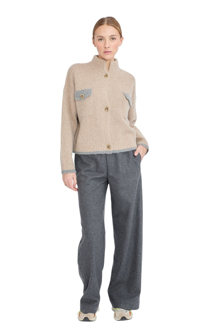 Jeff gilet dames beige LUCCA