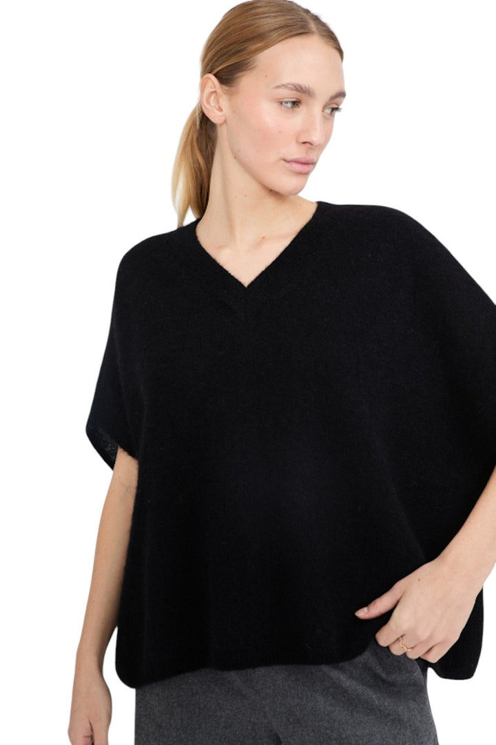 Jeff poncho dames zwart OONA 99