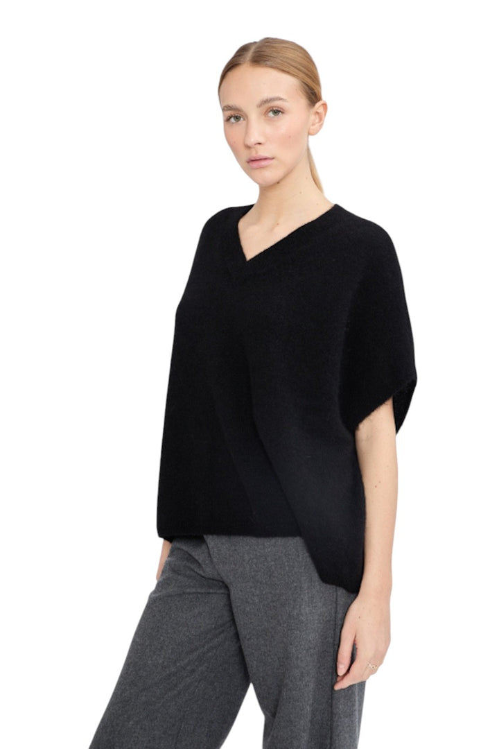 Jeff poncho dames zwart OONA 99