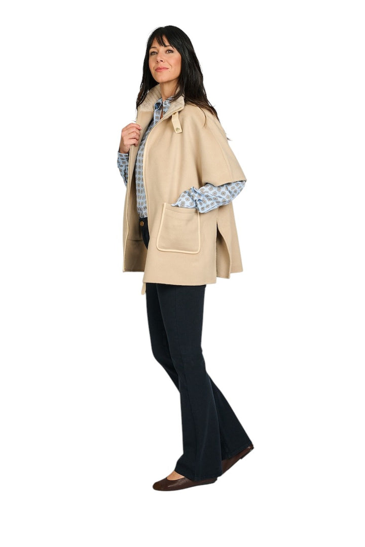 Max&Moi poncho dames beige VOLI LATTE