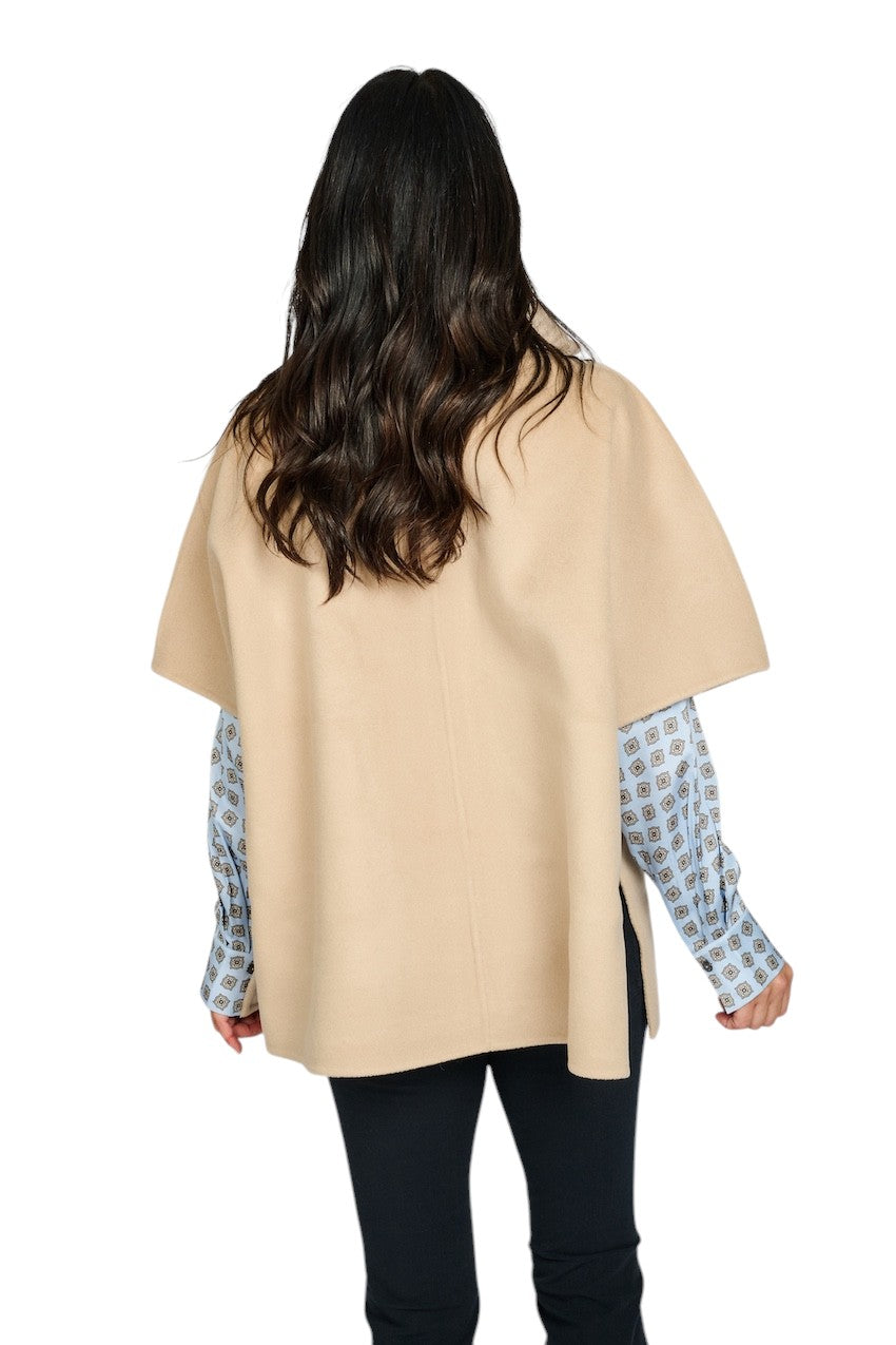 Max&Moi poncho dames beige VOLI LATTE