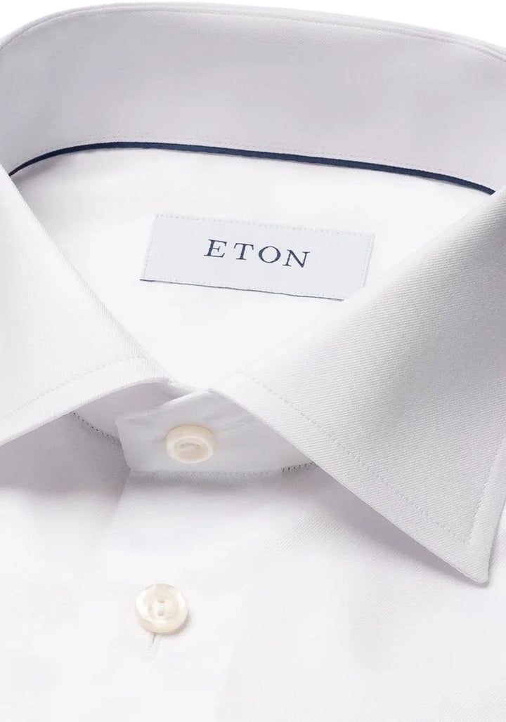 Eton camisa manga larga blanca de hombre