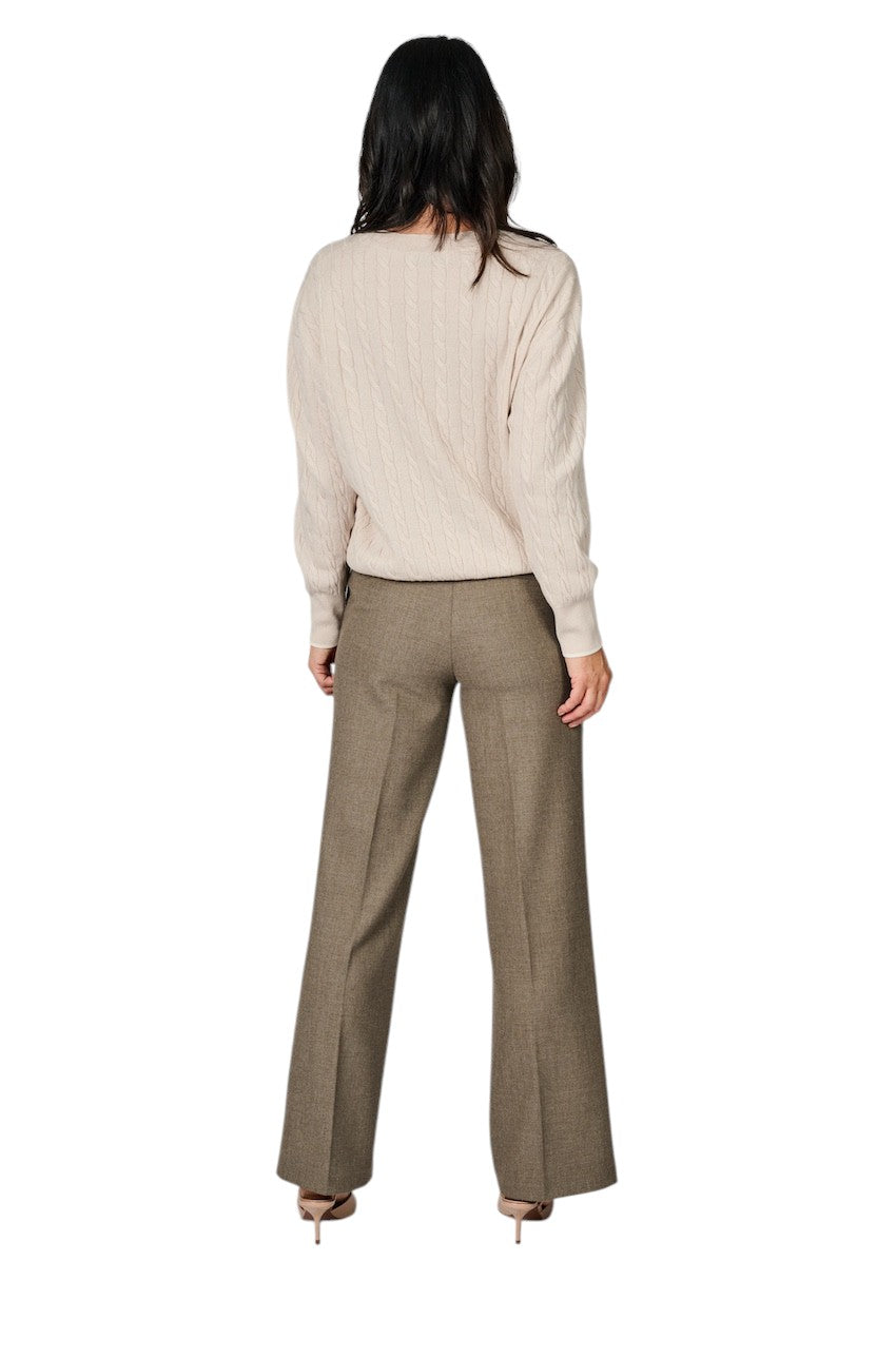 Gran Sasso Women pull trui ronde hals dames greige 57281/12881 113