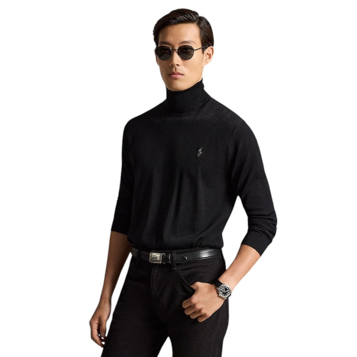 polo-ralph-lauren-herre-trøje-rulle hals-herre-sort-710946145002