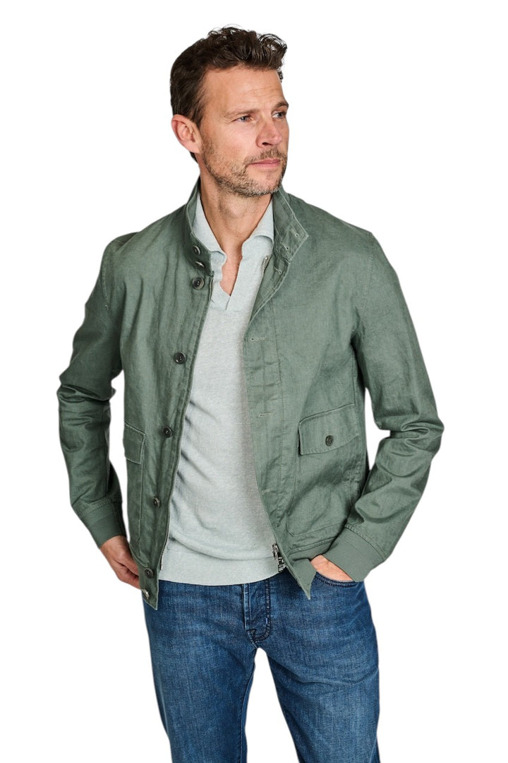 Gran Sasso Men polo shirt heren licht groen 57178/18670 430