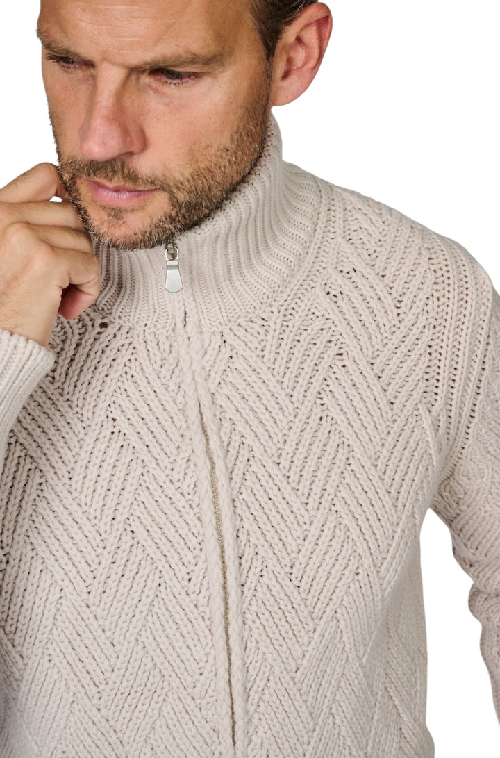 Gran Sasso Men gilet heren greige 10155/19654 113