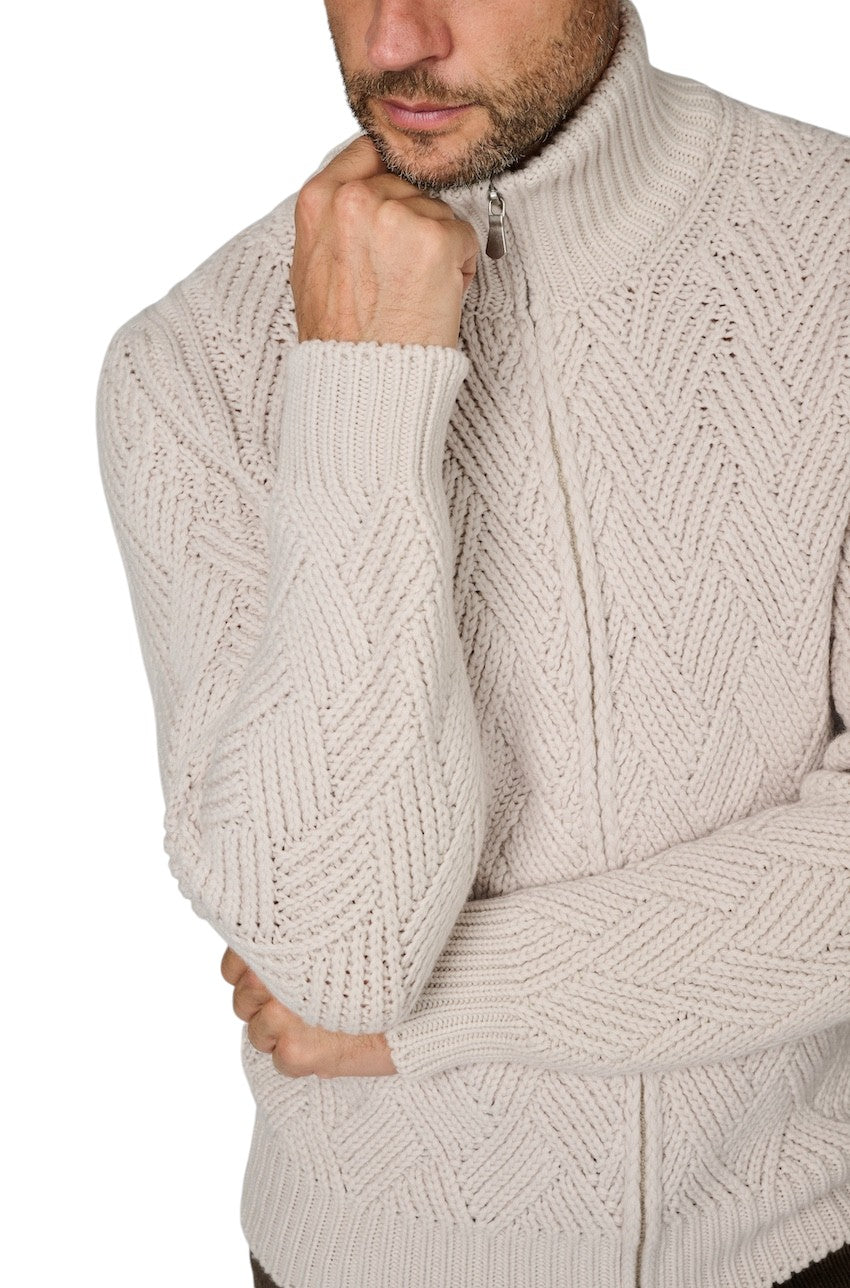 Gran Sasso Men gilet heren greige 10155/19654 113