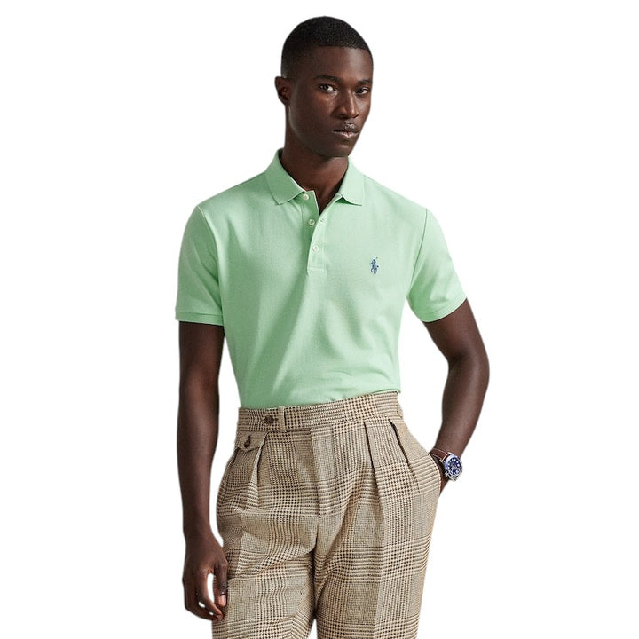 polo-ralph-lauren-men-polo-shirt-korte-mouwen-heren-licht-groen-custom-slim-fit