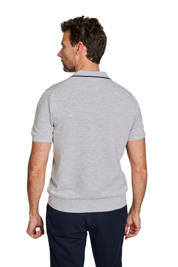 Gran Sasso Men polo shirt korte mouwen heren grijs 57157/20642 052