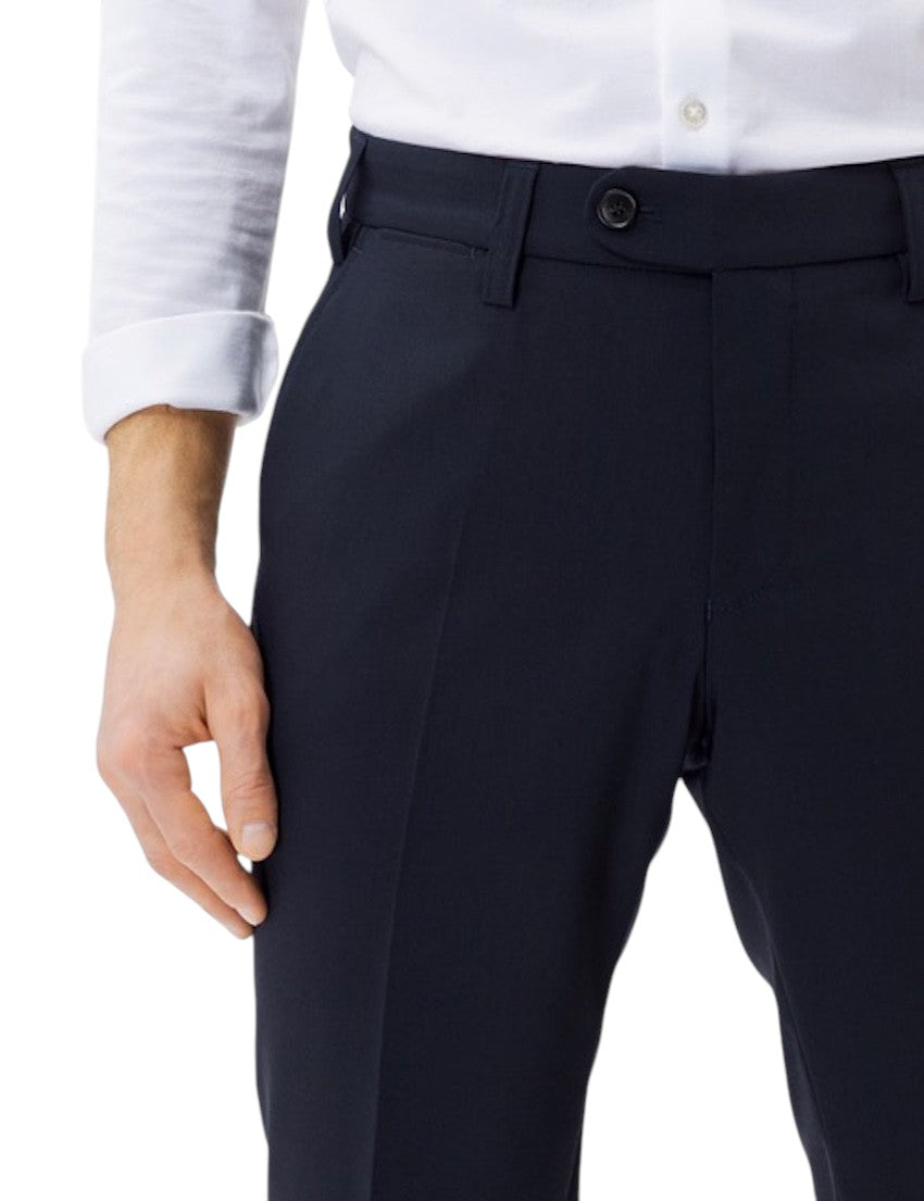 Eurex By Brax geklede heren broek marine Jan 50-8350/22