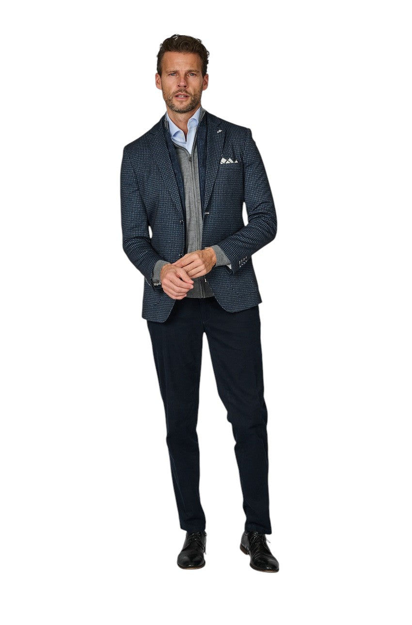 Brax Men sportieve broek heren marine 87-3458/22 EVEREST