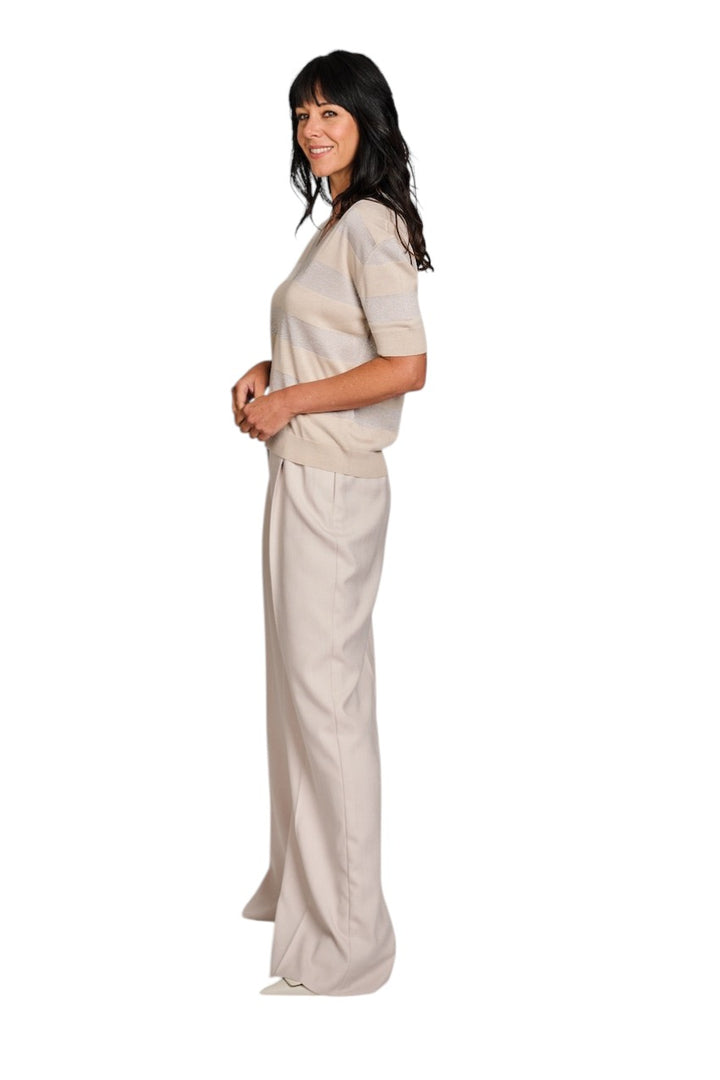 Gran Sasso Women pull trui v-hals dames beige 57220/23702 010