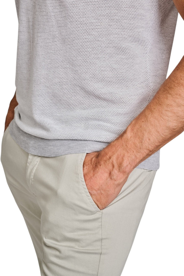 Gran Sasso Men polo shirt korte mouwen heren licht grijs 57155/26901 052