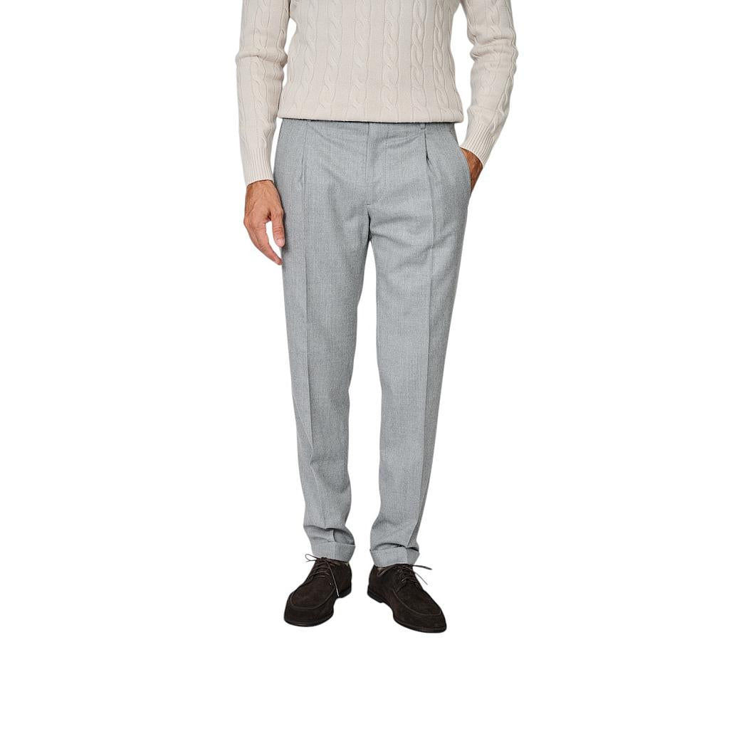 pantaloni-da-uomo-Berwich-grigi-vestibilità-contemporary-flanella