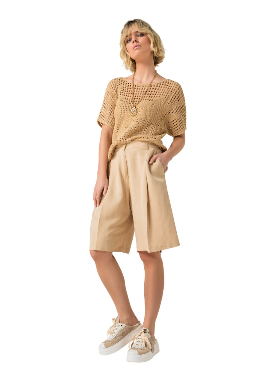 Caroline Biss pull trui dames zand 3208/35