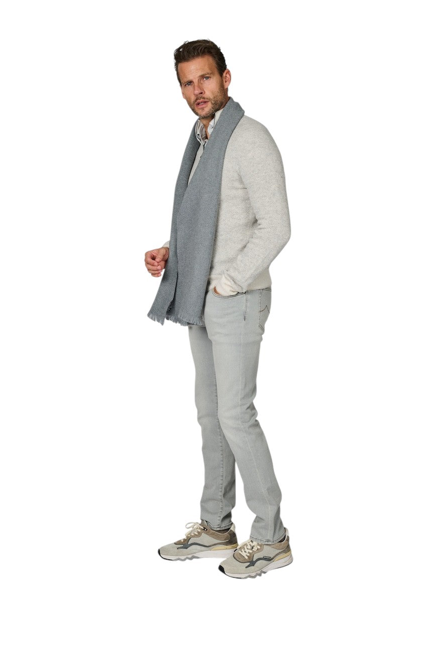 Ma.Al.Bi sjaal heren grijs 101/60/4201