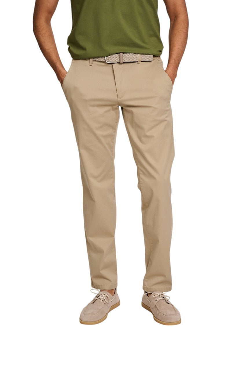 Eurex By Brax sportieve broek heren beige Jim 05-1622/56