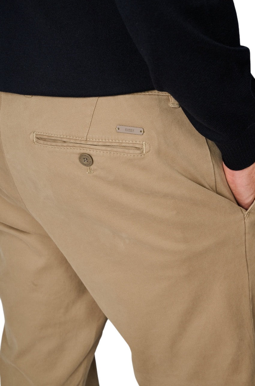 Eurex By Brax sportieve broek heren beige 57-1848/56 JOE