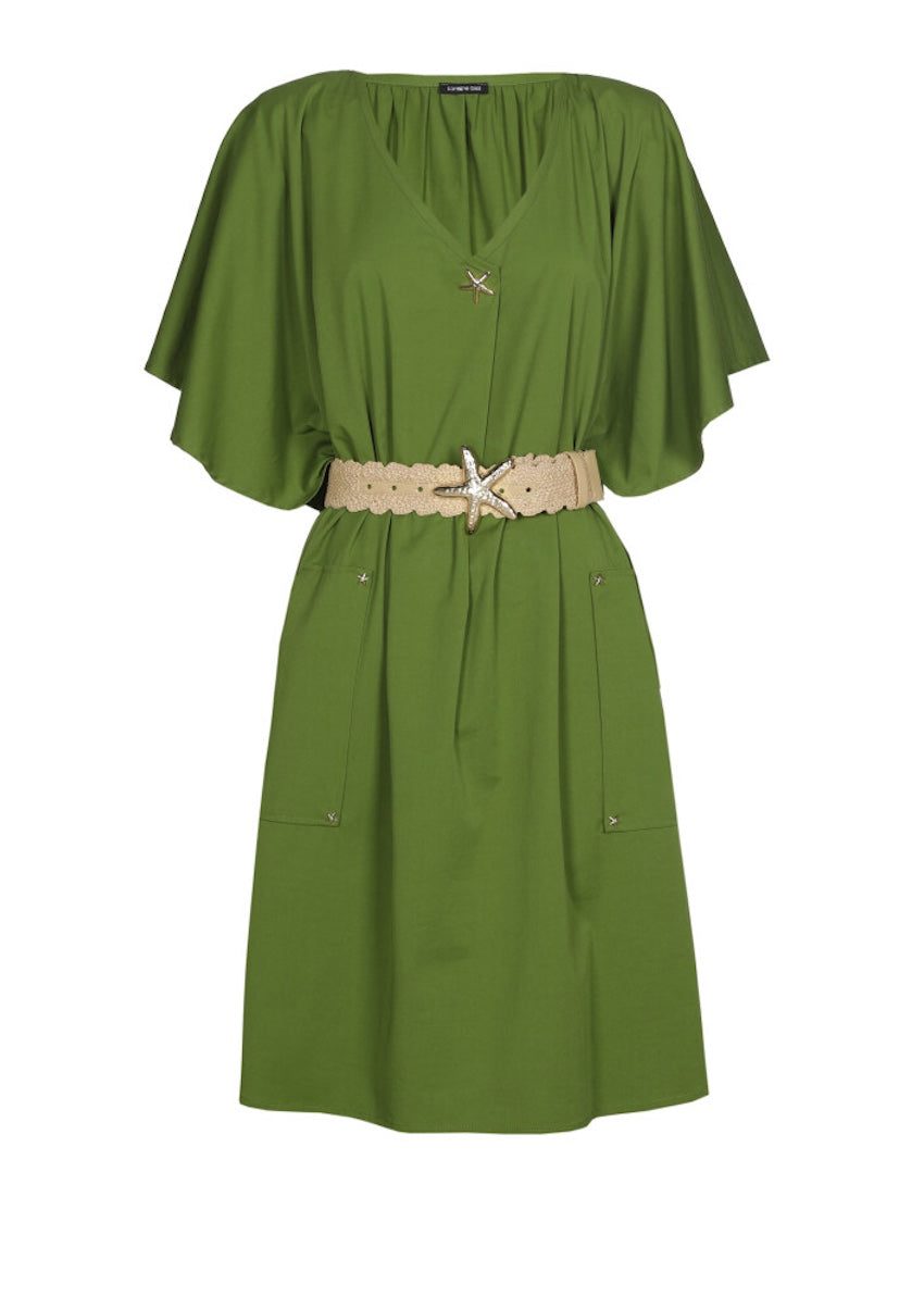 Caroline Biss kleedje dames groen 3174/60