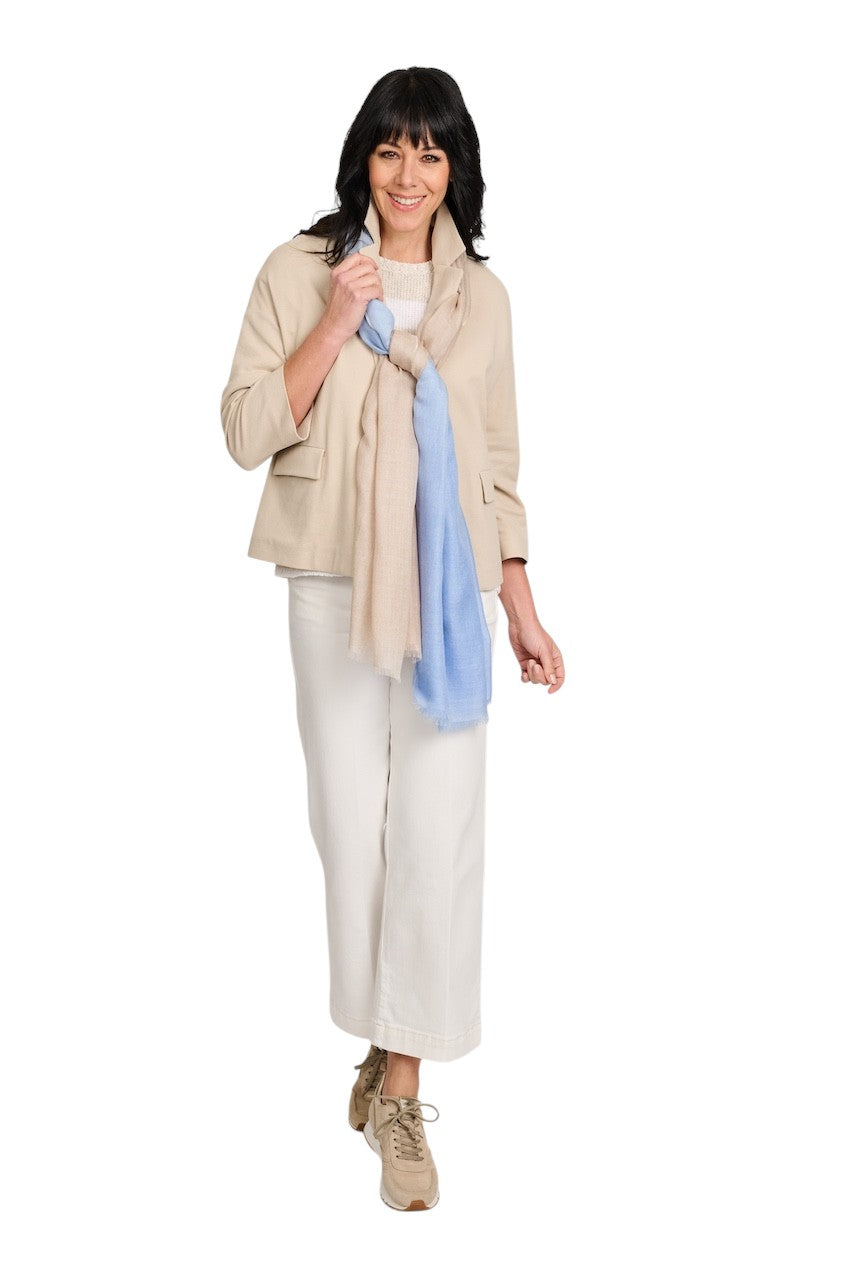 Andrea'S 1947 Tørklæde til damer Himmelfarve 8769 CERULEAN