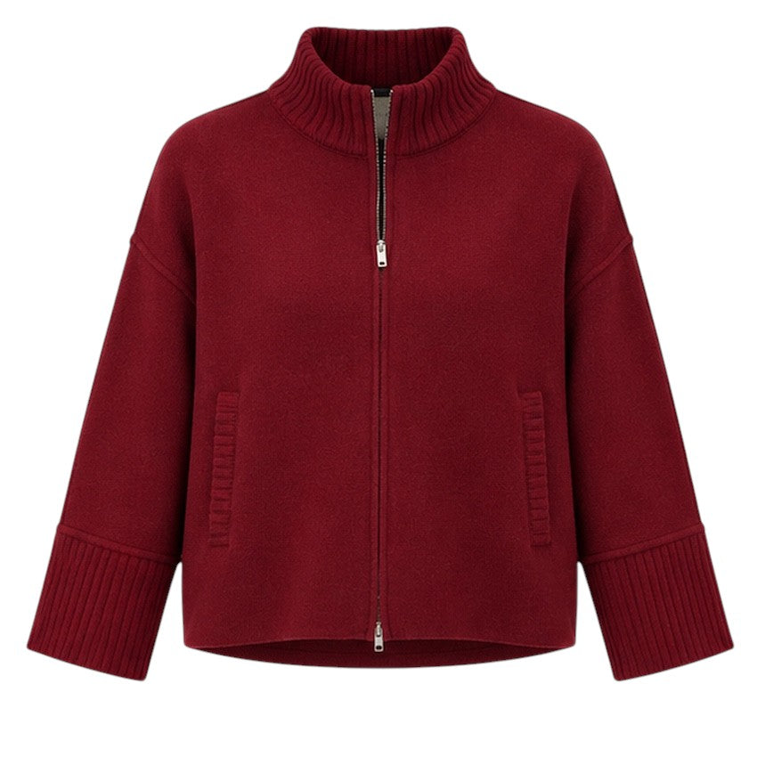 Anneclaire gilet dames bordeaux D1825 607 658