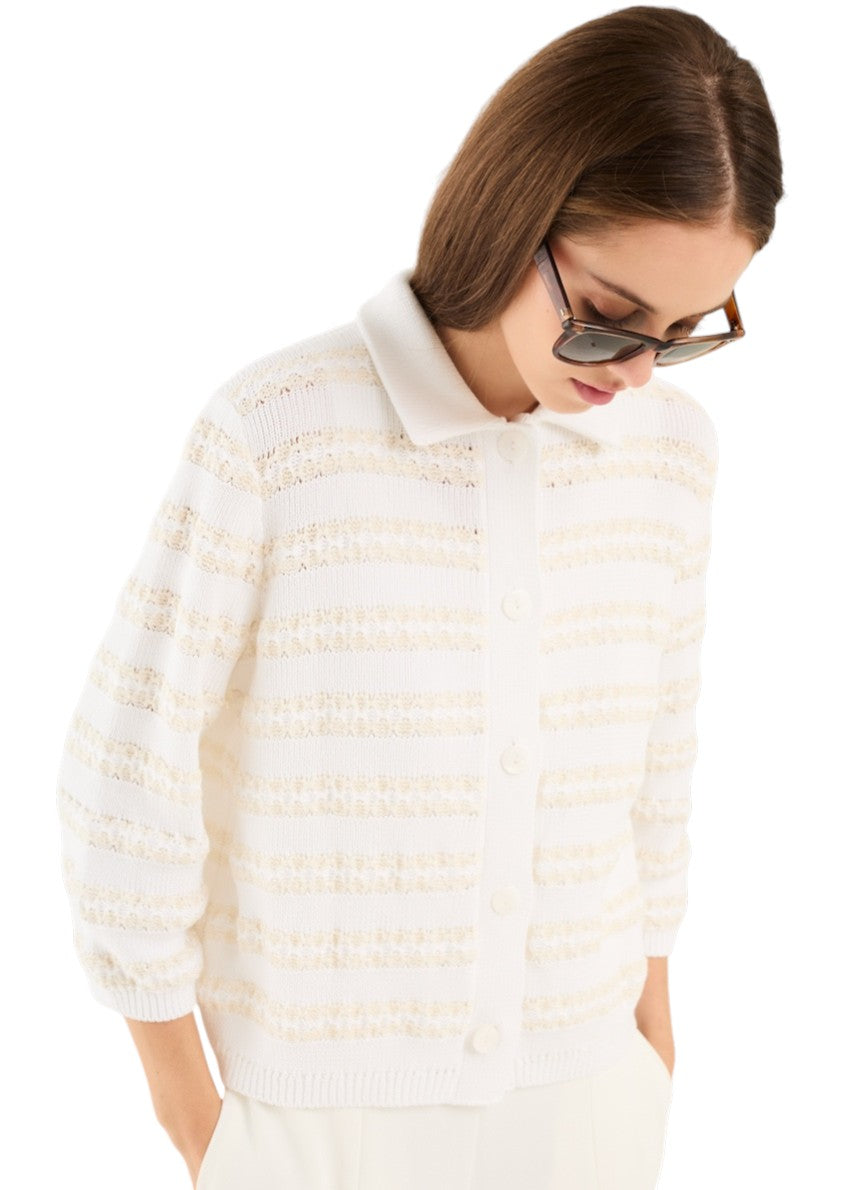 Anneclaire gilet dames wit D1661 1766 663