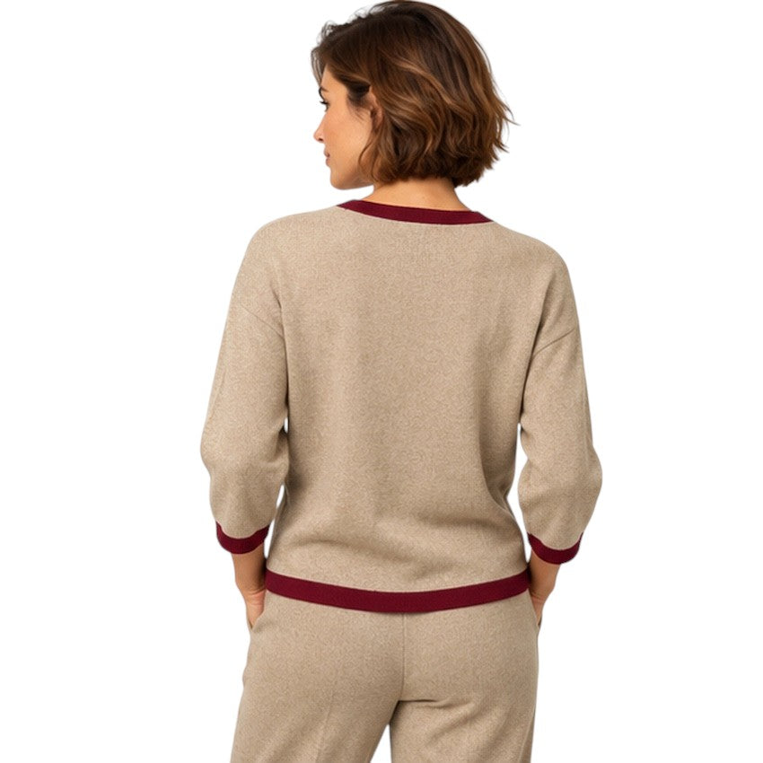 Anneclaire pull trui dames beige D1887 857 728