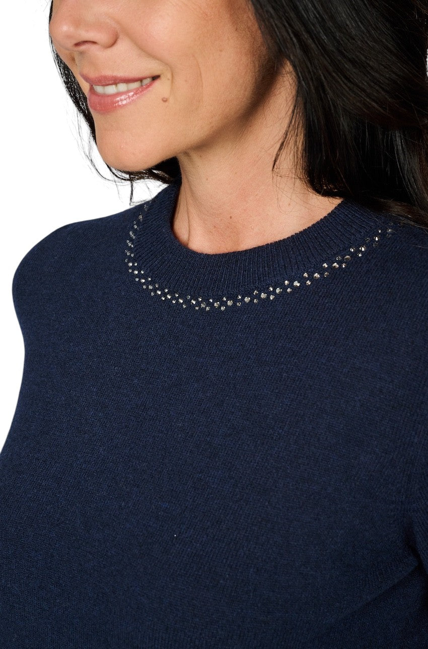 Anneclaire pull trui dames donker blauw D1294 857 202