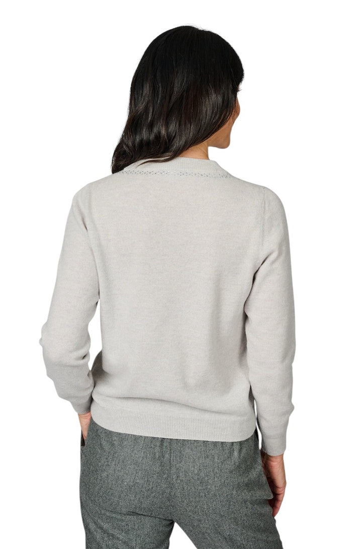 Anneclaire pull trui dames licht grijs D1294 857 265