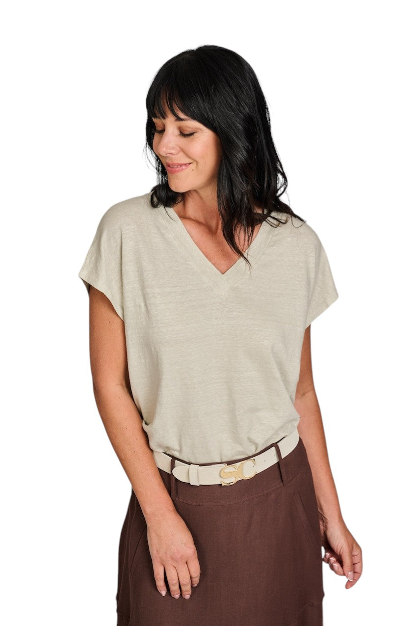 Anneclaire t-shirt dames beige D1676 475 373