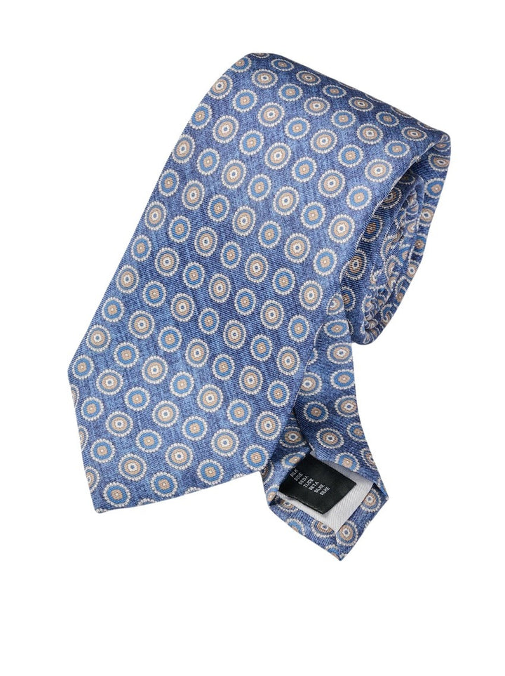 Corbata Ascot azul para hombre