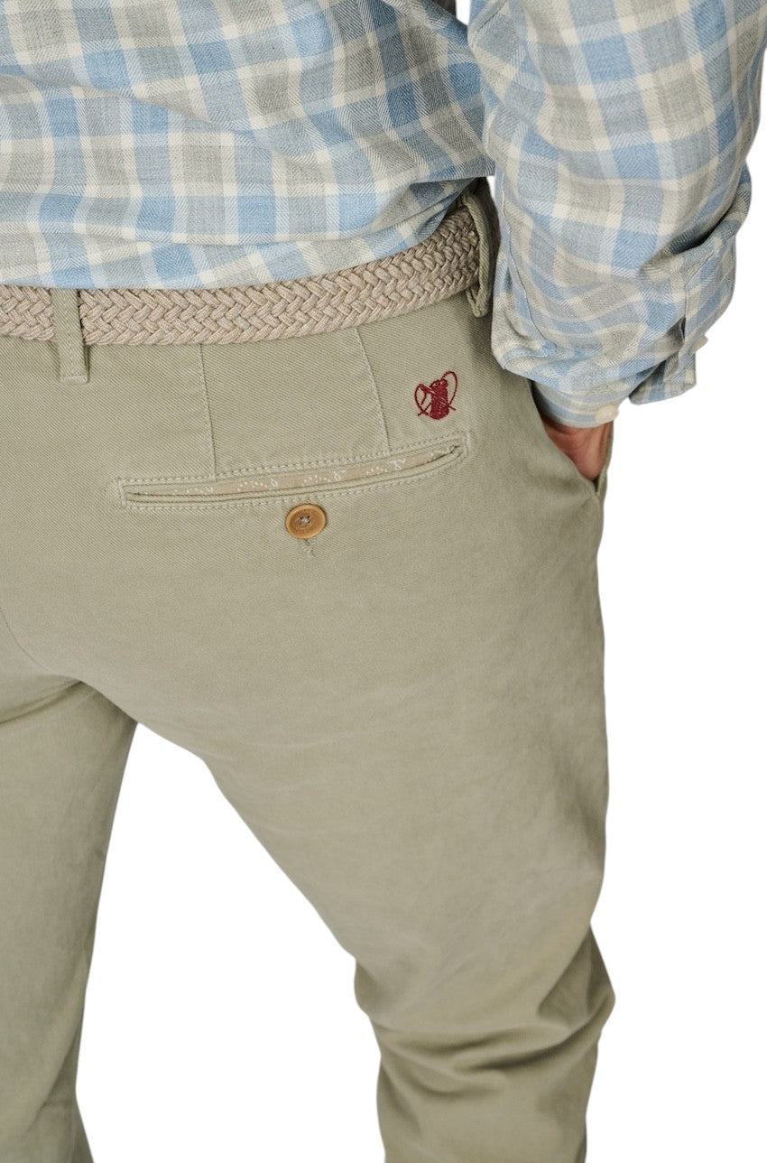 Atelier Noterman sportieve broek heren licht groen ATN05-A78-1943-703.