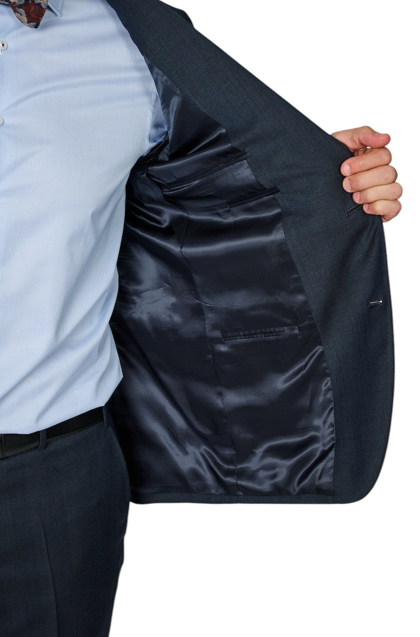 Cc Collection Corneliani kostuum heren donker blauw 267R49-2667324-001