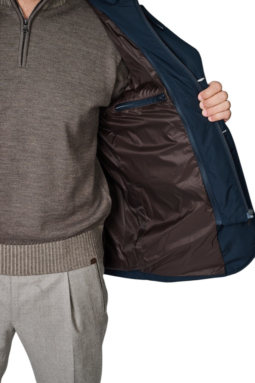 Cc Collection Corneliani mantel heren marine 28YAF3-2A20219 001
