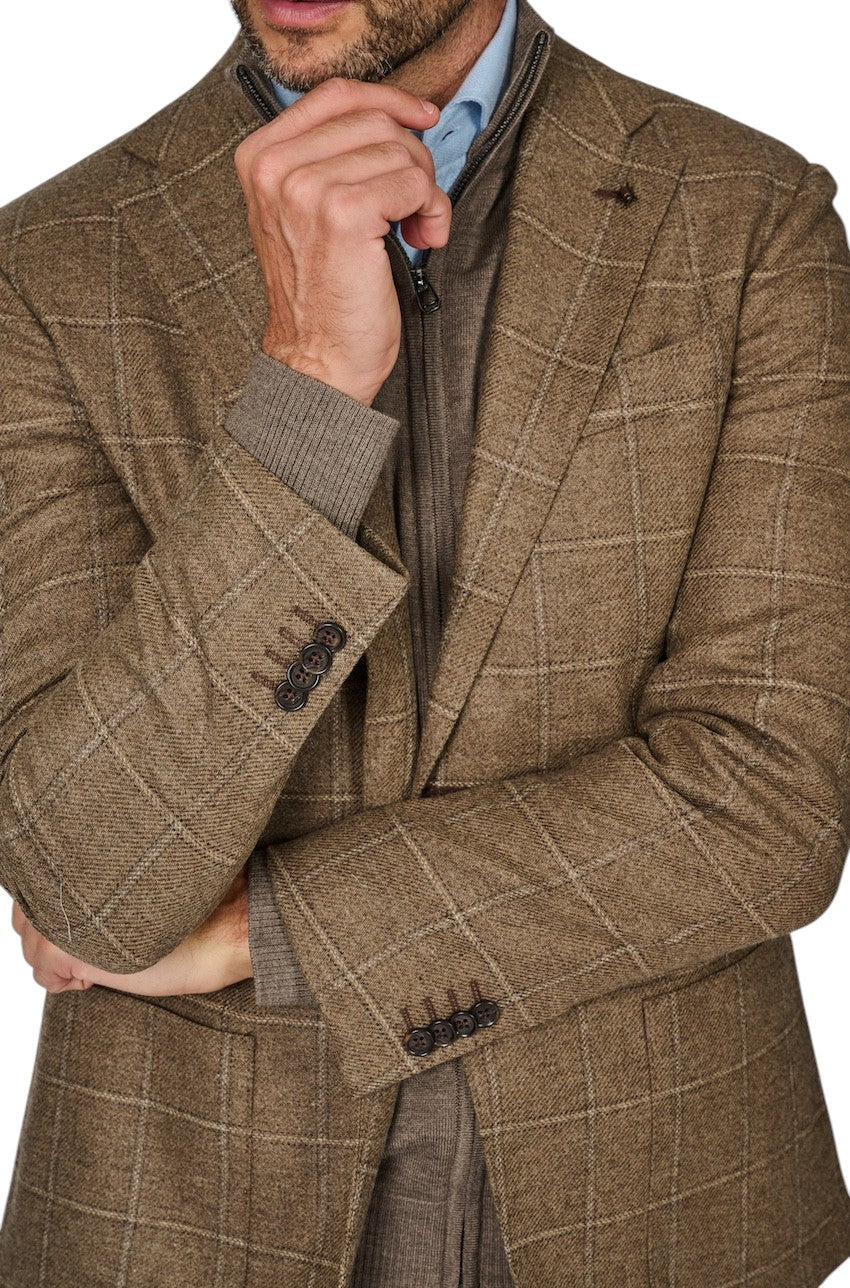 Cc Collection Corneliani vest heren bruin 26XZ23-2666303-034