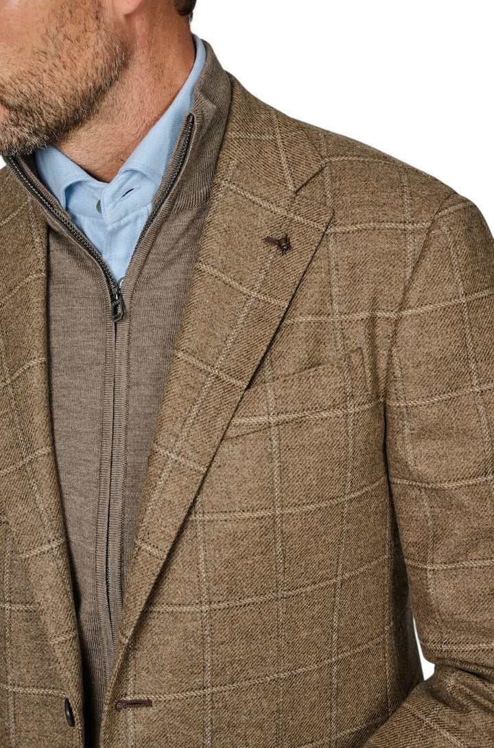 Cc Collection Corneliani vest heren bruin 26XZ23-2666303-034