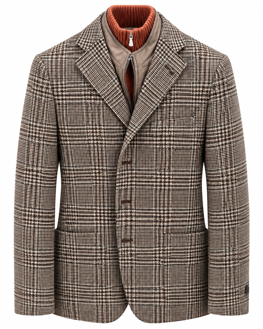 CC Collection Corneliani herreblazer brun, produkt set forfra