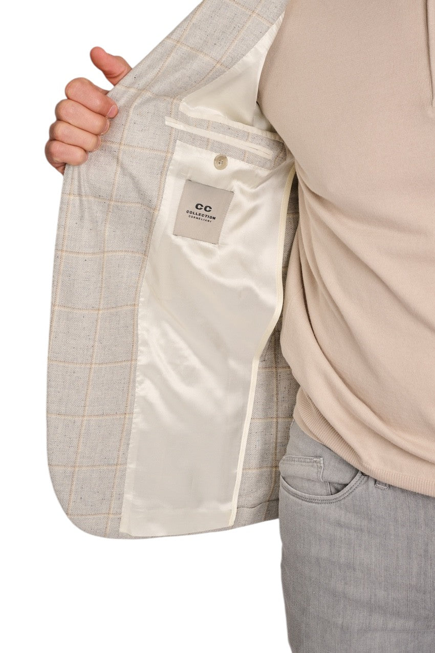 Cc Collection Corneliani vest heren licht grijs 25XZ23-2566921-013