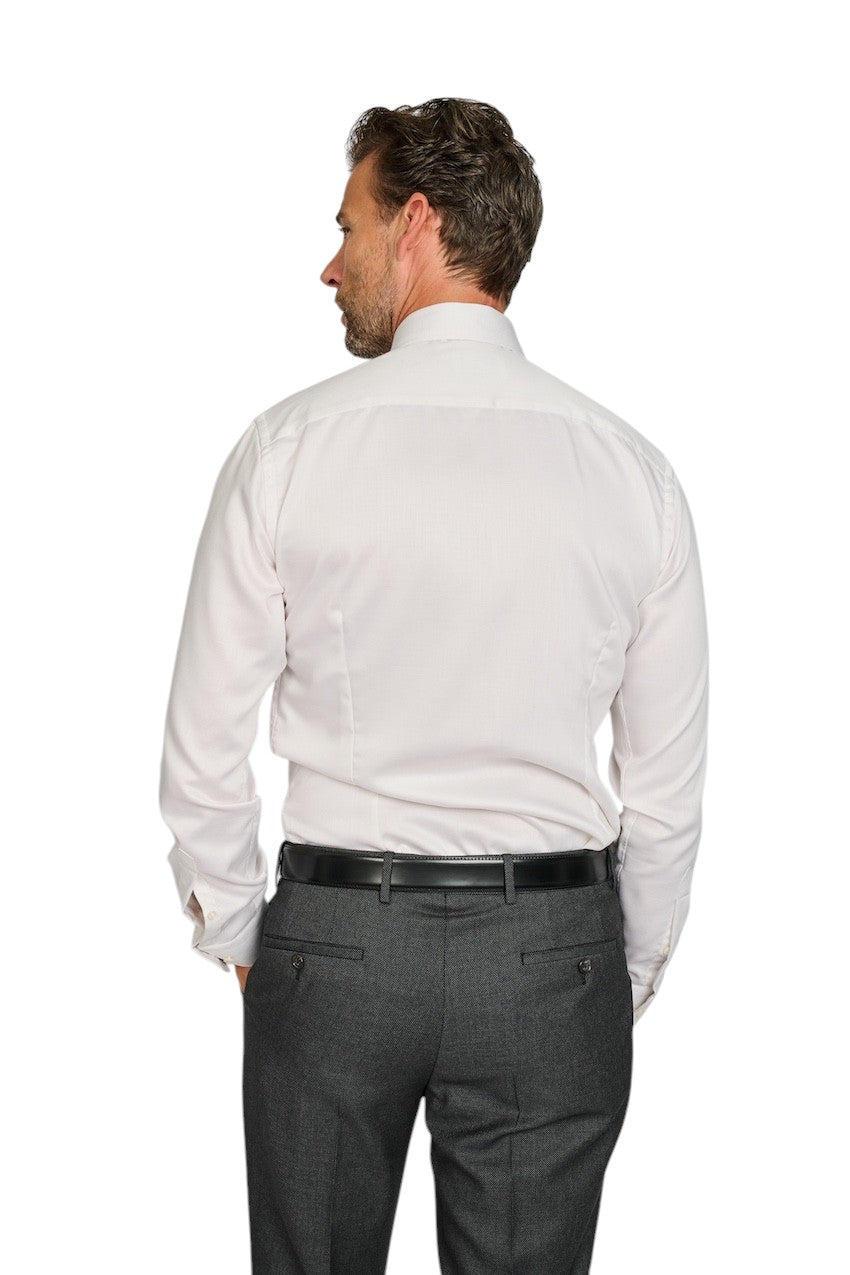Eton Hemd lange Ärmel für Männer beige schlank