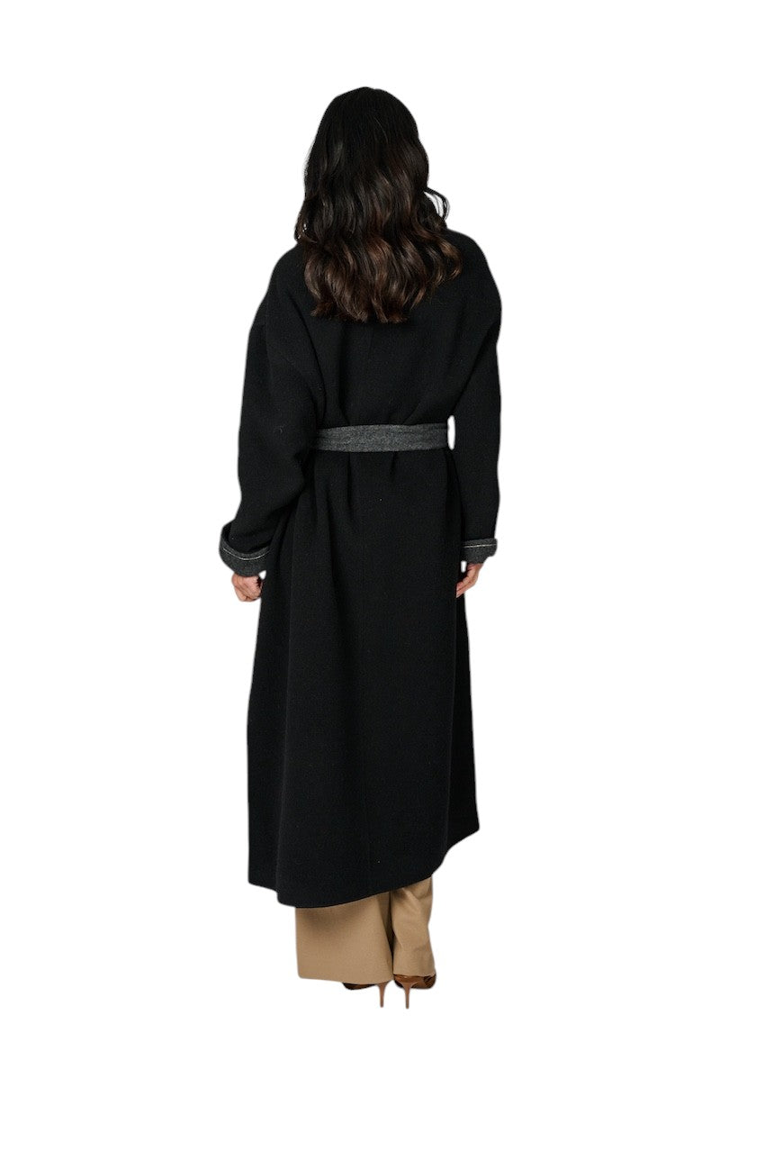 Fabiana Filippi mantel jas dames zwart CTD225F680D906 825