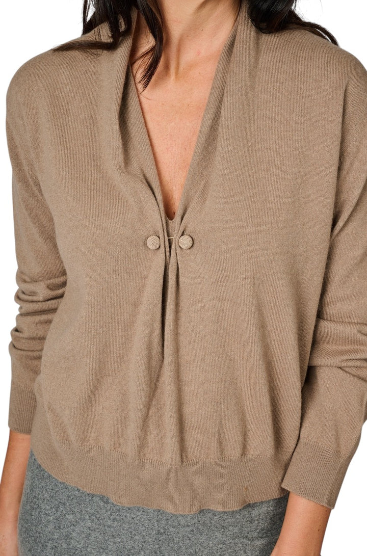 Fabiana Filippi pull trui dames camel MAD225F499L517 1271