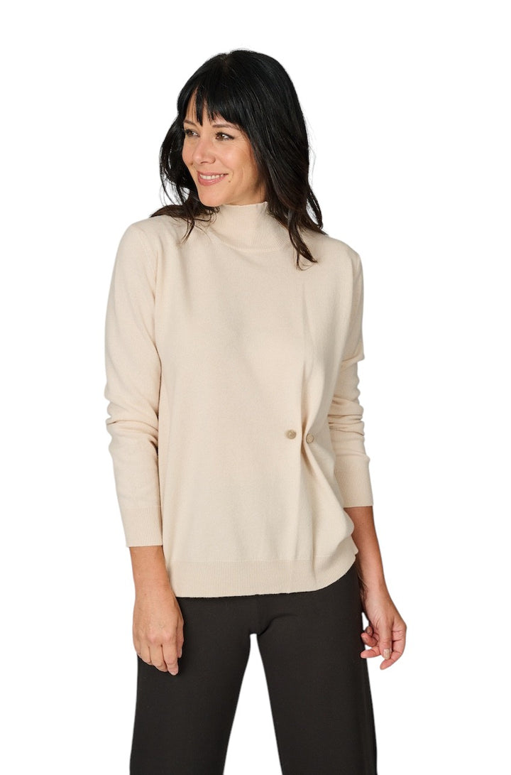 Fabiana Filippi pull trui rolkraag dames poeder MAD215F058L517 2199