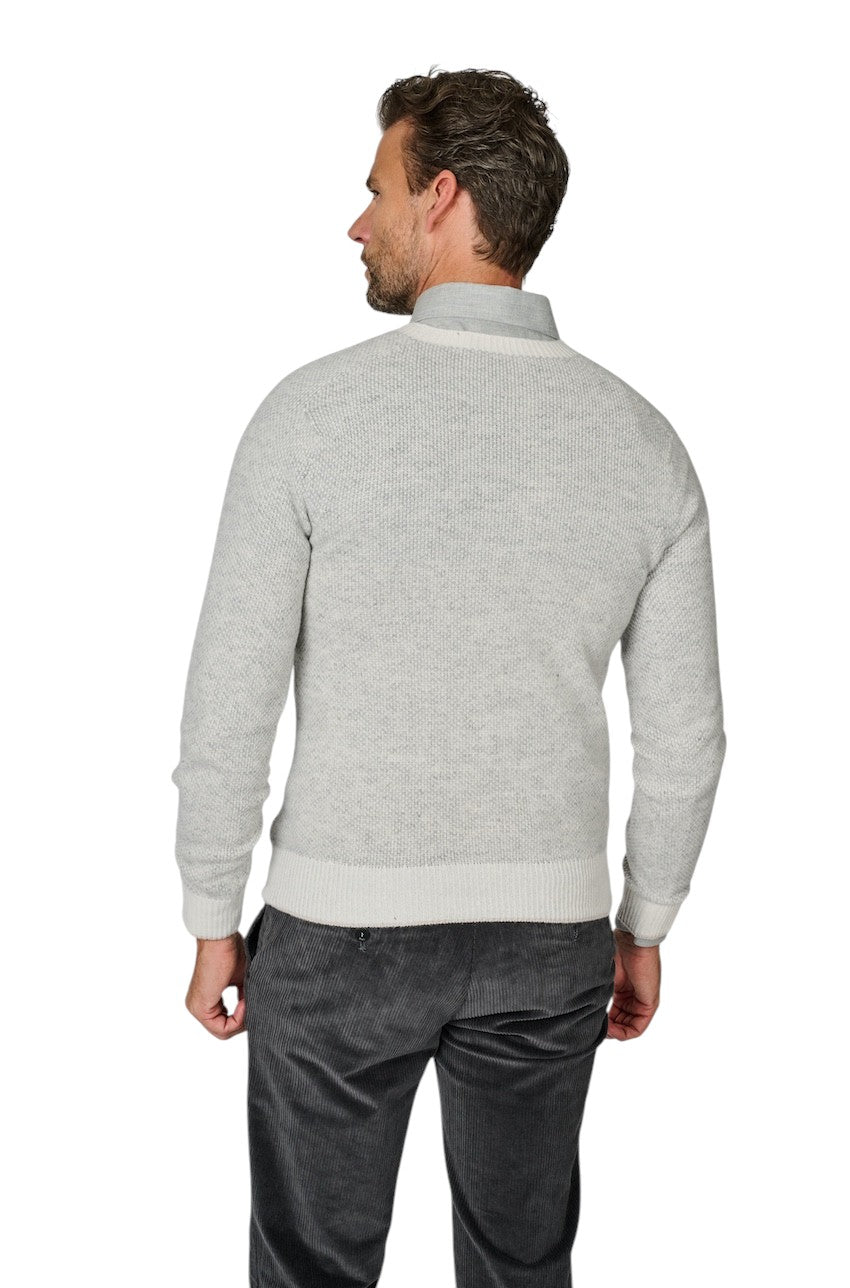 Fradi pull trui ronde hals heren grijs 262MP210262WN5106 503