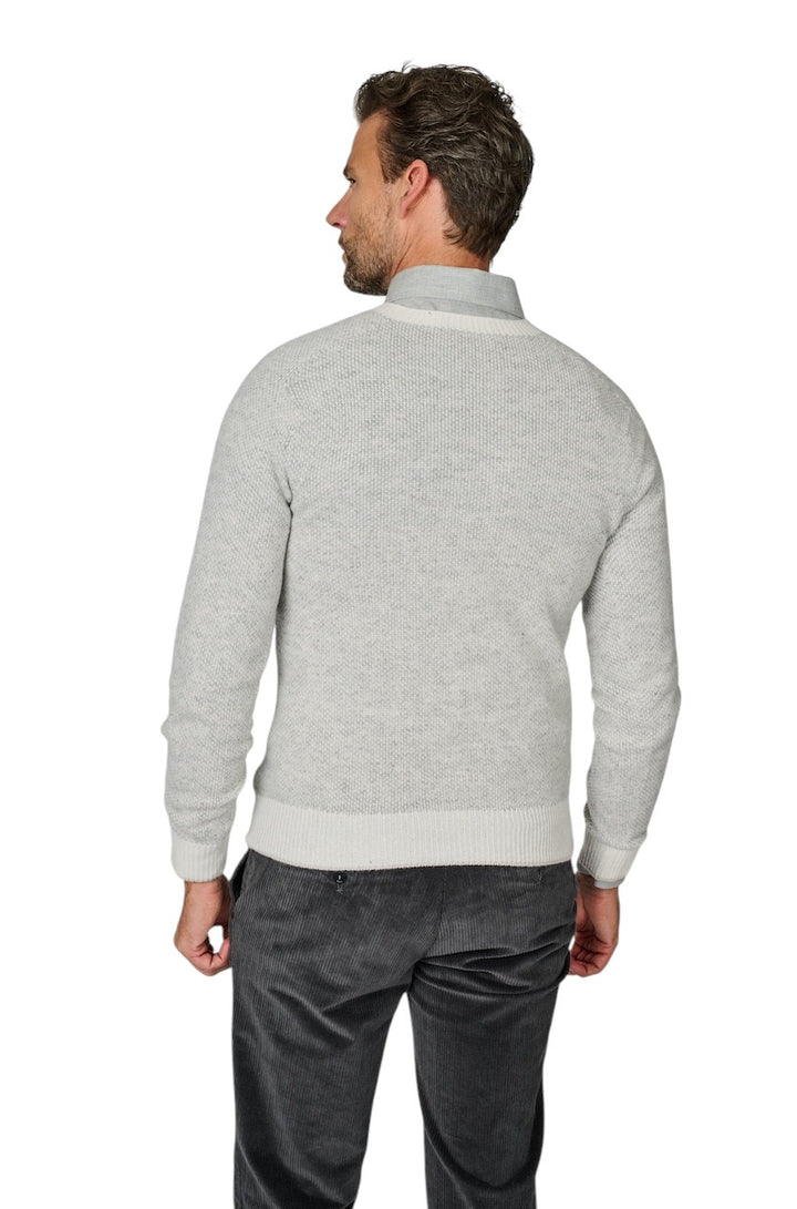 Fradi pull trui ronde hals heren grijs 262MP210262WN5106 503