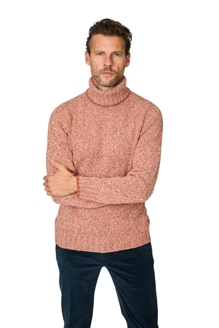 Gran Sasso Men pullover roll neck men's rust