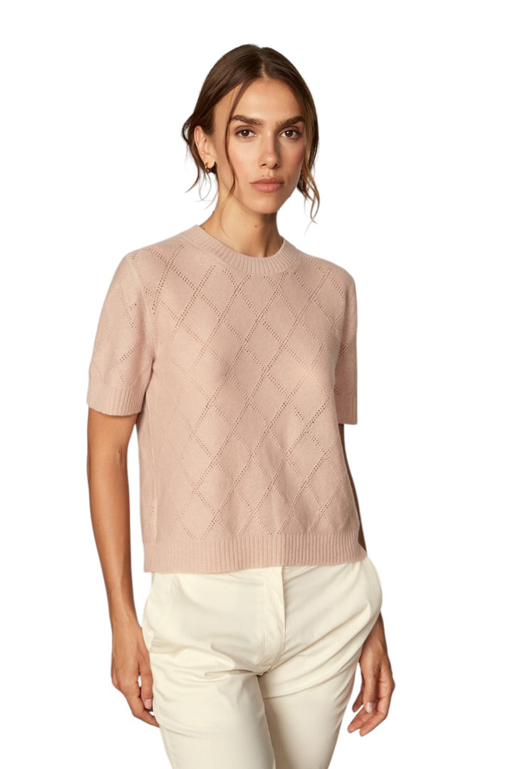 Gran Sasso Women pull sweater round neck ladies pink