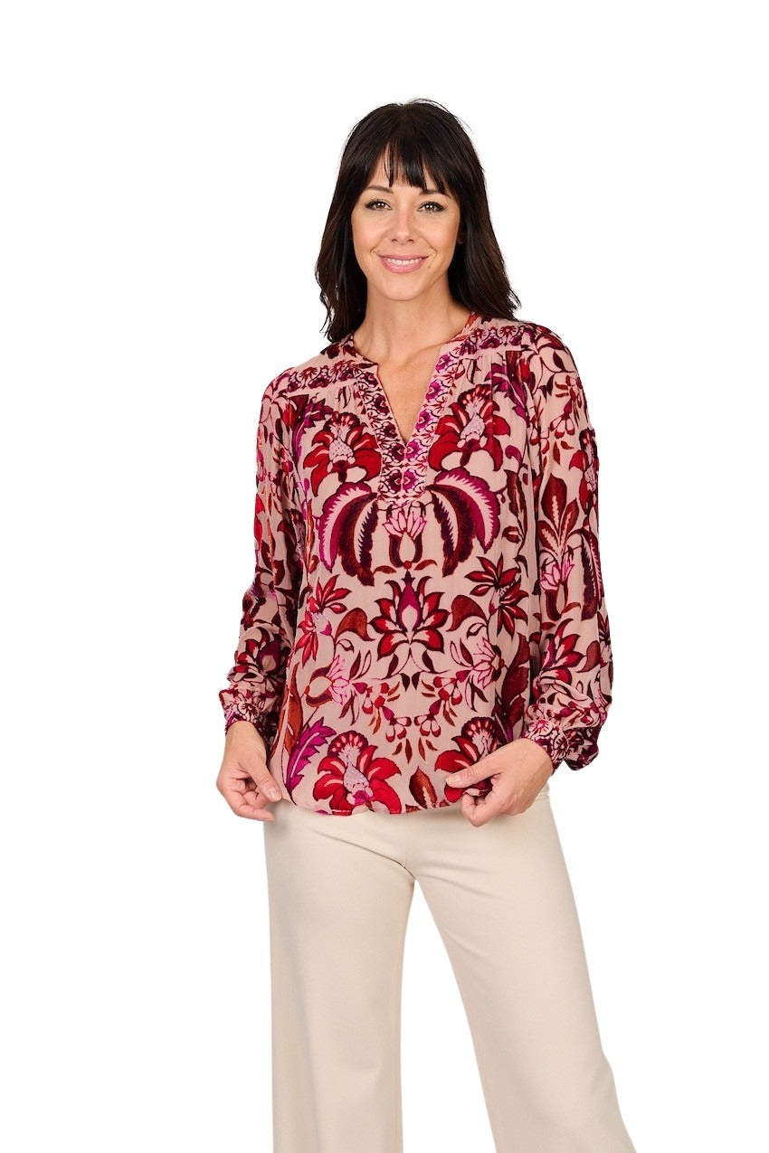 Hale Bob blouse dames roze